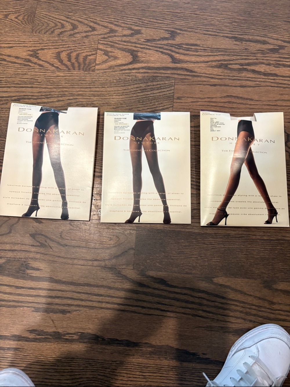 Donna Karan Black Sheer Dress Socks / Hosiery Trio